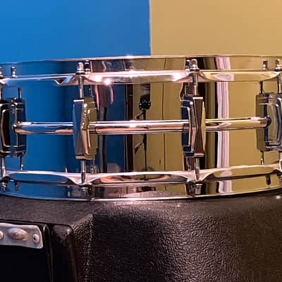 Ludwig, 1970, BO1 “Cut Badge”, Chrome Over Brass, 5” x 14” Snare Drum image 7
