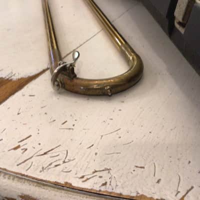 King 606 Student Model Tenor Trombone 1980's - 1990's - Clear-Lacquered Brass image 11