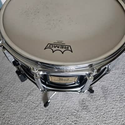 Pearl Custom Classic 6.5x14" One-Piece Solid Maple Snare Drum with Chrome Hardware 1990s - Piano Black Lacquer image 4