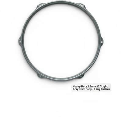 Dolby 12” Gray Hoop 6 Lug 2.3 mm Heavy Duty Triple Flange image 3