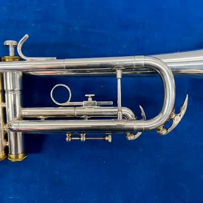 Used Conn USA 100B Bb Silver Trumpet with Conn 7C Mouthpiece & Original Case Just Serviced image 5