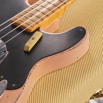Fender Custom Shop 70th Anniversary 1951 Precision Bass Masterbuilt Andy Hicks Faded Aged Shell Pink image 11