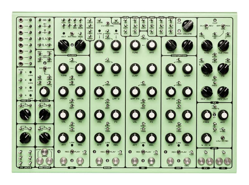 SOMA Laboratory Pulsar-23 Semi-Modular Drum Machine - Screw Version (Mint Green) [DEMO] image 1