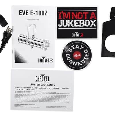 Chauvet DJ EVE E-100Z 100w White Ellipsoidal LED DMX Gobo Projector Spot Light image 5