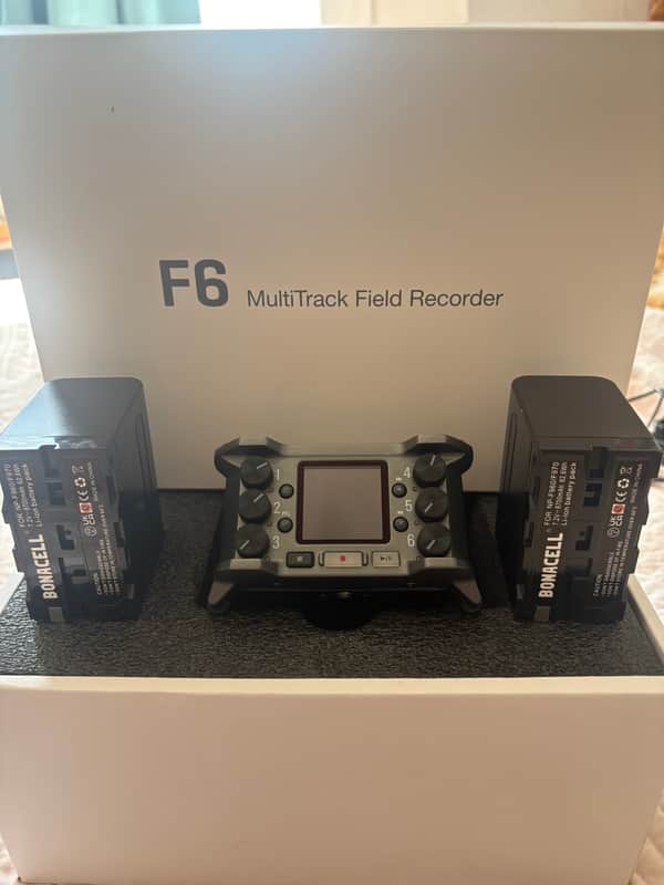 Zoom F6 32-Bit Float Field Recorder Bundle w/ BTA-1 Bluetooth & 2x NP-F970 Batteries image 1