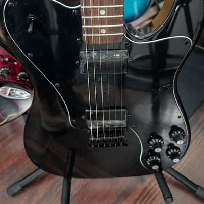Squier Affinity Series Telecaster Deluxe Electric Guitar - Metallic Black image 3
