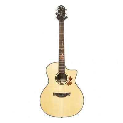Crafter AL G-MAHO CE Anniversary MAHO Series Grand Auditorium Cutaway Autums Leaves Inlay Design Solid Spruce Top Mahogany Neck 6-String Acoustic-Electric Guitar w/Gig Bag image 3