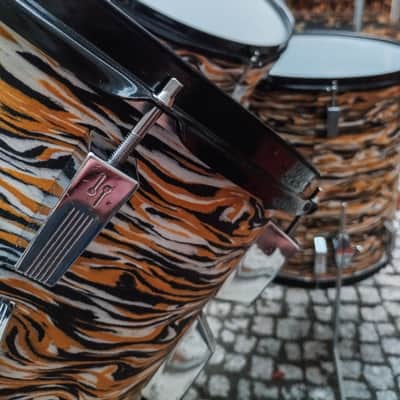 Restored Sonor Champion Vintage Drum Set 70s Pre Phonic - Vaneer image 18