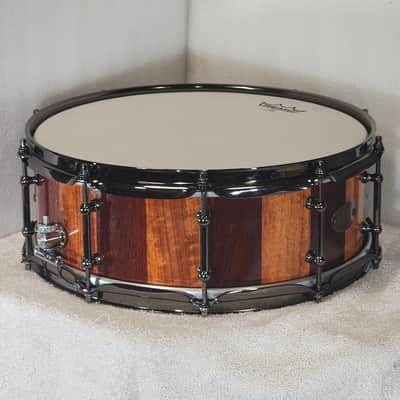 JT Custom Drums 14x5" Solid Padauk Stave Snare 2022 Natural image 10