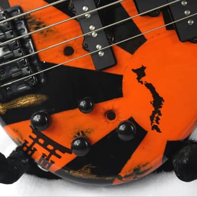 Custom Painted 2019 Ibanez Gio SGR 200B With Light Relic and Graphics image 11