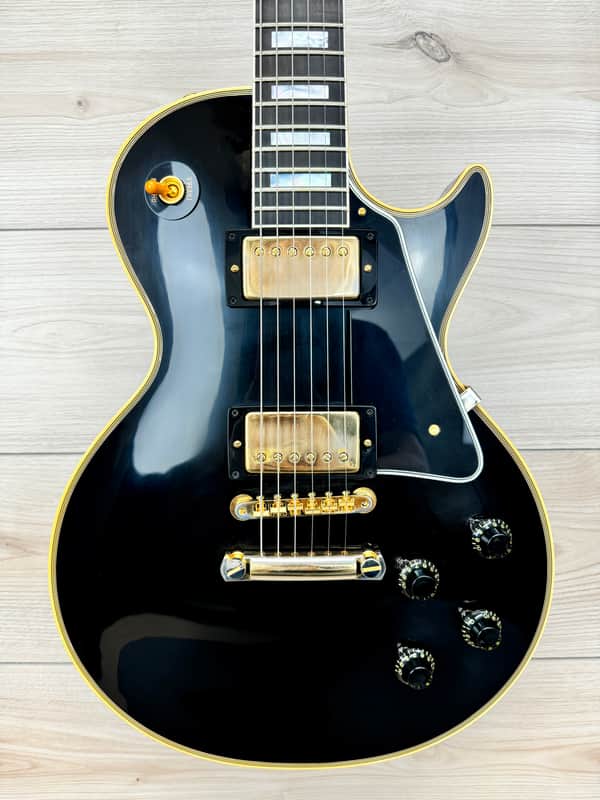 Gibson Custom 1957 Les Paul Custom Reissue VOS Electric Guitar - Ebony 2 Pickup image 1