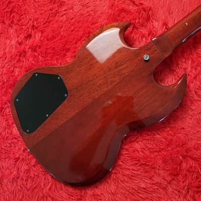 Super Rare 1982 Burny SG-75 AY Angus Young from AC/DC Artist Model - SG Standard - Cherry Red - Made in Japan by Kasuga (Navigator & Heerby) MIJ image 11