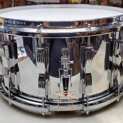 Ludwig Coliseum 8”x14” Snare Drum 1970’s - Chrome Over Maple image 1