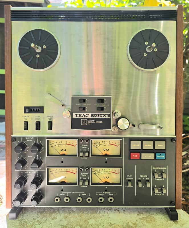 TEAC A-3340S 4-Channel Simul-Sync Open Reel Tape Deck, Pro Serviced, Video Demo image 1