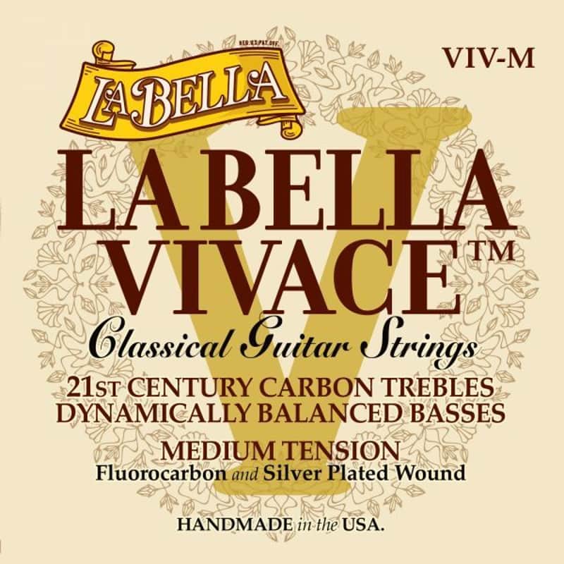 LaBella VIV-M La Bella Vivace - Medium Tension Classical Strings image 1