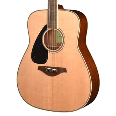 Yamaha FG820L Dreadnought Acoustic Guitar Natural LEFTY image 1