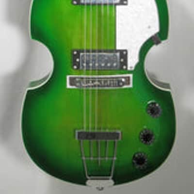 Hofner HI-459-PE-GR Ignition Pro Violin Style Electric Guitar - Green image 4
