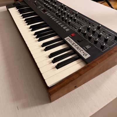 Sequential Prophet-6 49-Key 6-Voice Polyphonic Synthesizer 2018 - 2020 - Black with Wood Sides image 2