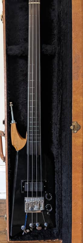 Fretless Kramer Duke KYDD Bass Prototype 1983 - Black image 1