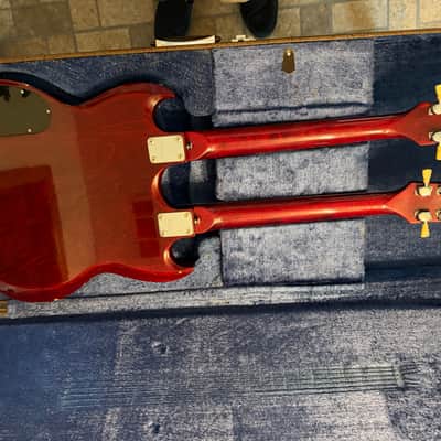 Ibanez Double Neck Electric Guitar 2402 1978 - Gloss Dark Red Wine Collector Grade image 20