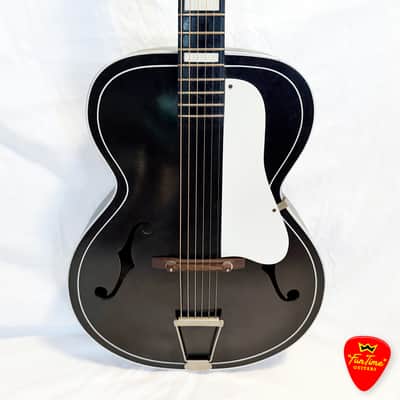 1960s Silvertone 658 “Tuxedo” Archtop Acoustic Guitar by Kay – “The Wolf” image 2