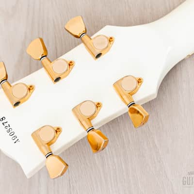 1990 Greco Mint Collection EGC-600LH Custom Left-Handed Alpine White, Japan Fujigen image 6
