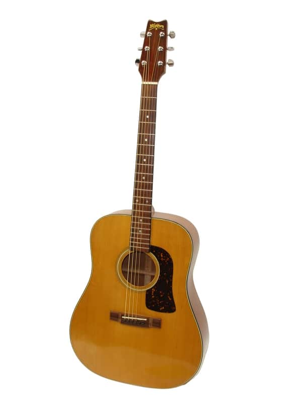 Vintage Washburn D15 Acoustic Guitar, Natural image 1