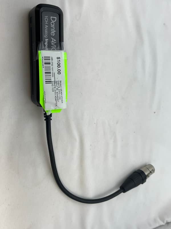 AUDINATE Dante AVIO 1-Channel Audio Input Adapter 2016 - Present - Black image 1