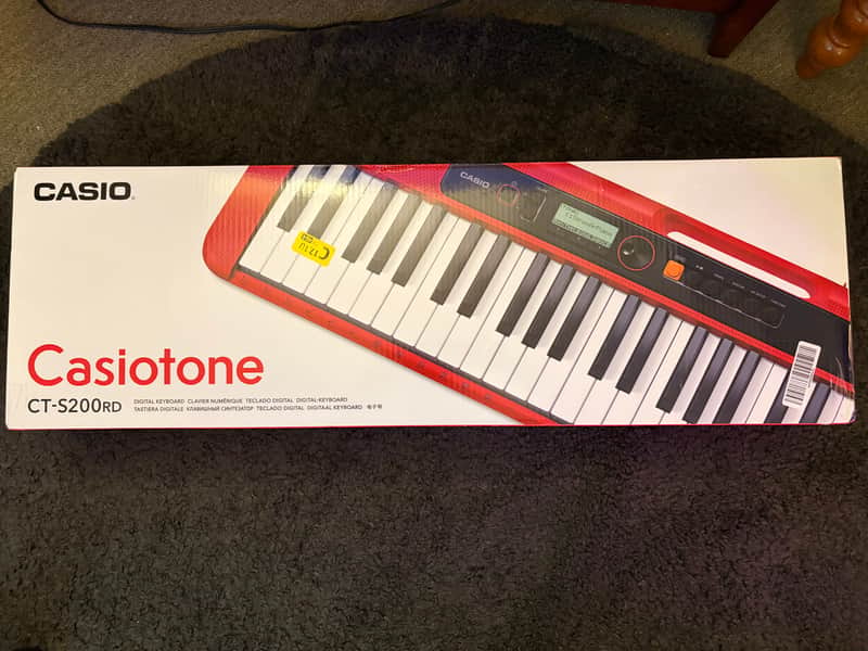 Casio CT-S200 Casiotone 61-Key Portable Keyboard 2010s - Red image 1