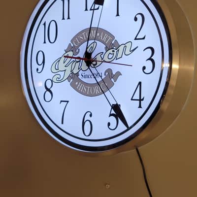 Gibson Custom Shop Custom Art & Historic Dealer Style Light Up Clock Killer Cool Mancave, Studio, Bar, Garage Item image 4