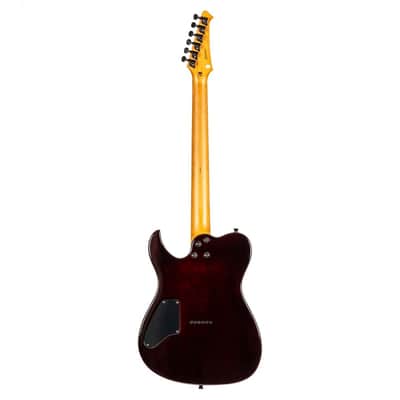 Spira T-450 TDB 450 Series T-Style Roasted Poplar Flamed Maple Top Canadian Roasted Maple Neck 6-String Electric Guitar image 4