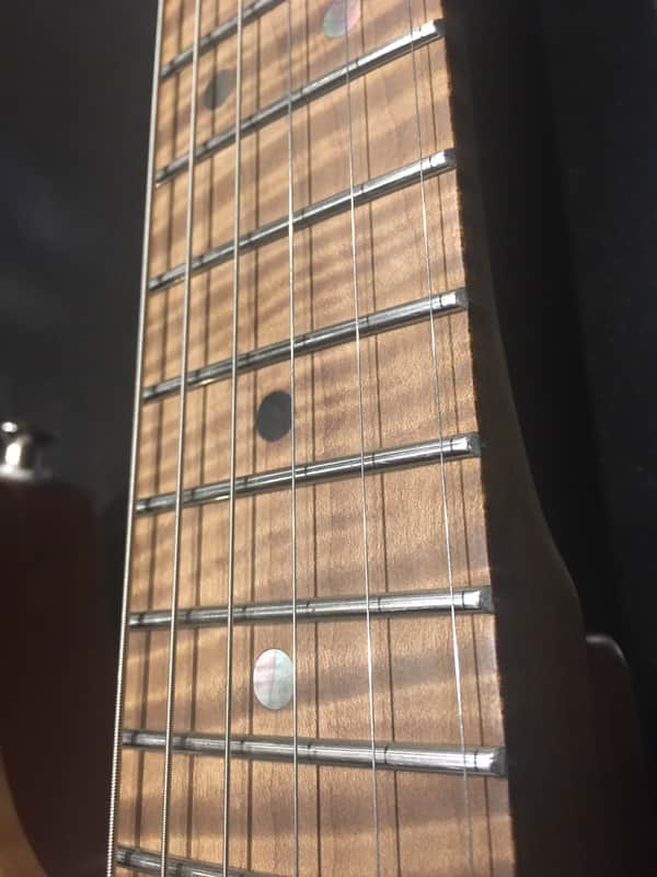 Warmoth VIP, PRS Style guitar. Flame. Lindy Fralin PAF Pickups