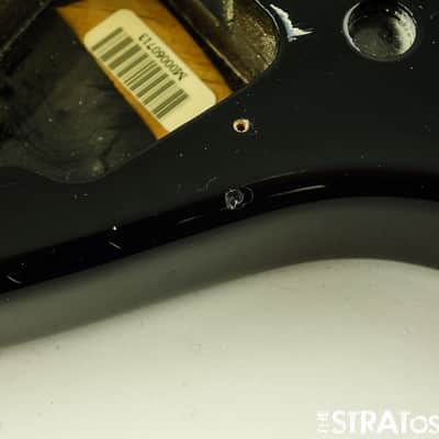 USED 2002 Fender MIM Standard Strat BODY & HARDWARE Guitar Black image 5