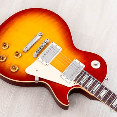 2022 Gibson Custom Shop Historic 1959 Les Paul Standard R9 70th Anniversary Washed Cherry Sunburst Gloss image 8