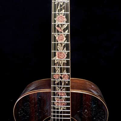 Blueberry Handmade Grand Concert Guitar - Balinese Rosewood Body image 9