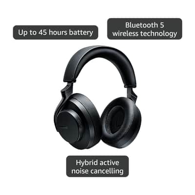 Shure AONIC 50 Gen 2 Wireless Noise Cancelling Headphones, Premium Studio Sound, Bluetooth 5, Customizable EQ, 45-Hour Battery, Over-Ear, Black image 4