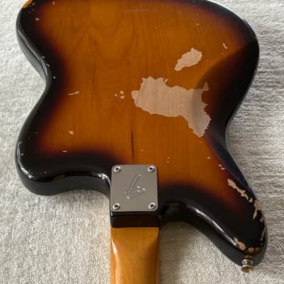 2012 Fender Kurt Cobain Road Worn Jaguar Left Hand Lefty + Case + Book + Extra Pickups Classic Player Jaguar Special HH Wiring image 17