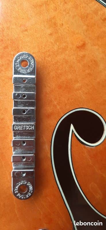 Melita Gretsch guitar brigde body - Synchro sonic 6120 6193 Electro cutaway II image 1