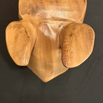 Handmade 11"x6.5" X-LARGE Frog Guiro Scraper Rasper, with Beater-MINT image 10