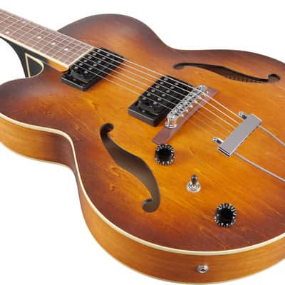 Ibanez AF55L-TF Artcore AF Hollowbody Guitar 6-String Lefty - Tobacco Flat image 4