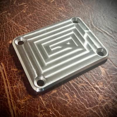 Van Dyke-Harms Machined Finish, Extra Thick Telecaster Neck and Control Plate Set w/screws 2025 - Machined Stainless Steel image 2