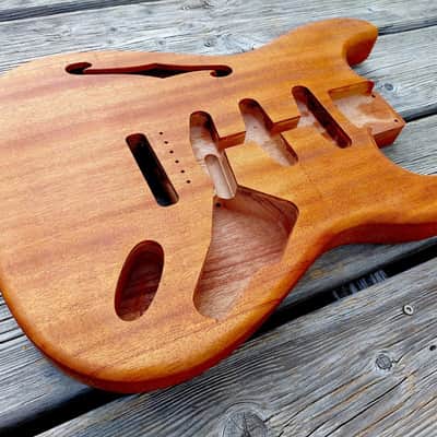 Stratocaster  Thinline body, mahogany image 5