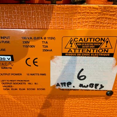 Orange AD15 15W Combo Tube amp image 6