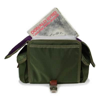 Tucker & Bloom DJ Sidekick 45 7" Vinyl Record DJ Bag 100 (olive ballistic) image 6