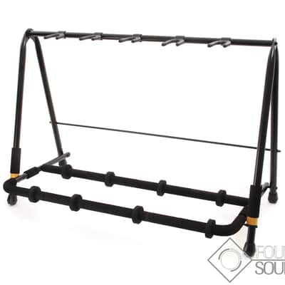Hercules GS525BPLUS 5 Space Guitar Rack with Wheels image 1
