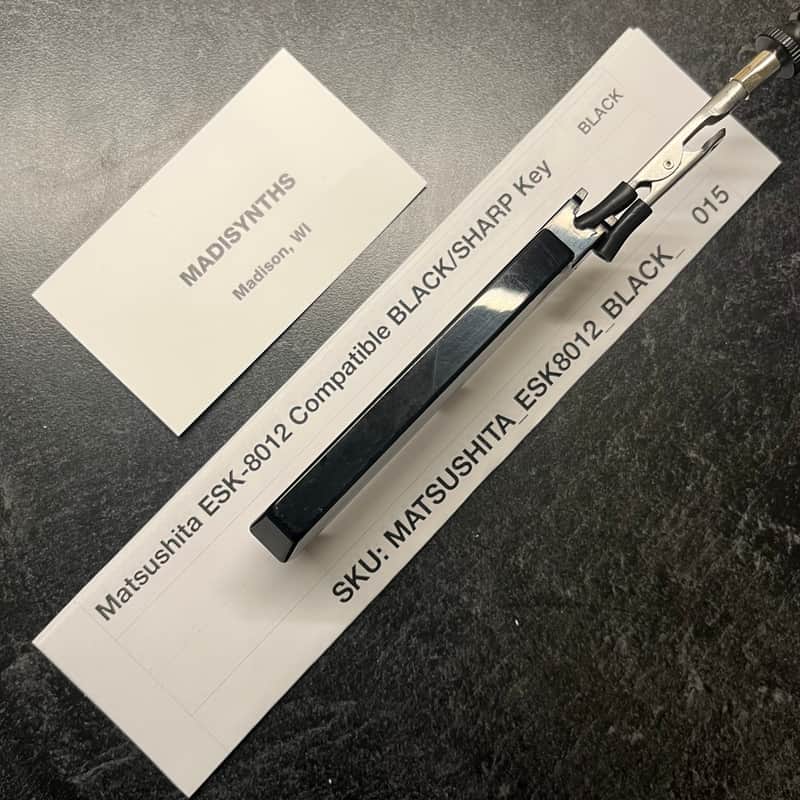 Matsushita Weighted Replacement SHARP/BLACK Key (ESK-8012 Keybeds) for E-Mu Emulator II, Kawai K1, K1 II, K4, K11, Korg DP-80, DS-8, Rhodes Chroma Polaris image 1