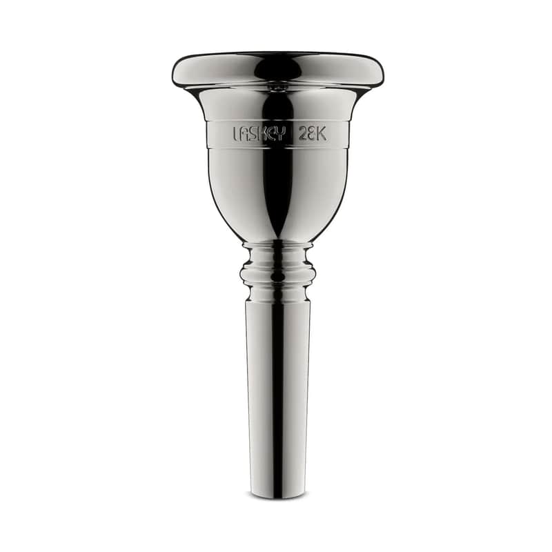 Laskey 28K Classic Tuba Mouthpiece - European Shank, Silver Plate image 1