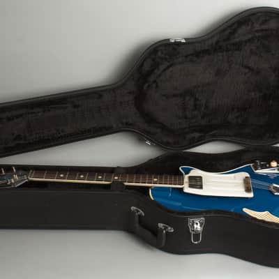 Wandre  Teen Ager Model 900 Semi-Hollow Body Electric Guitar (1961), black hard shell case. image 10