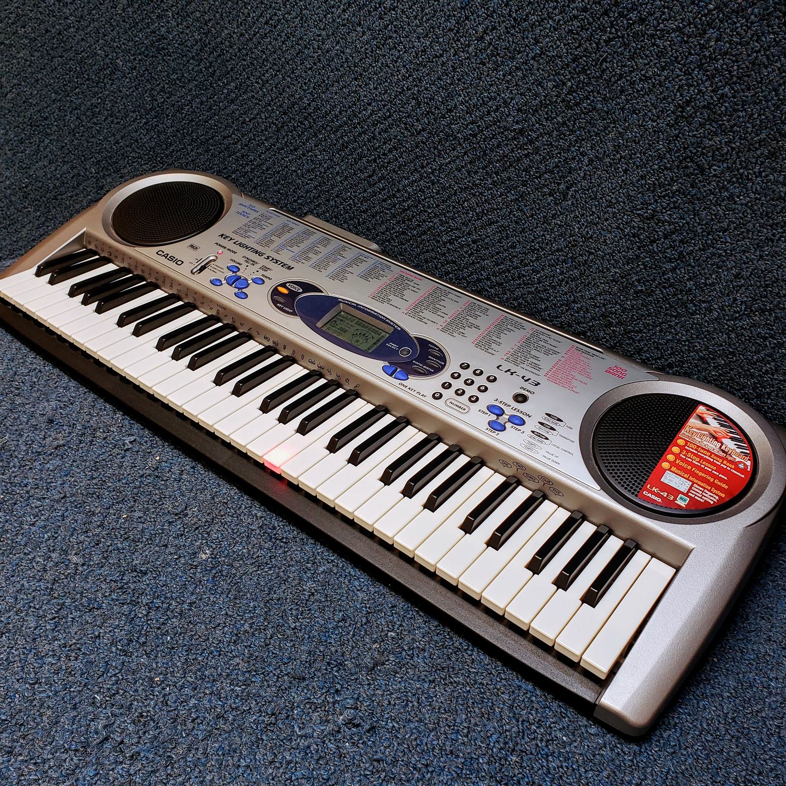 Casio LK-43 61-Key Key-Lighting Keyboard | Reverb