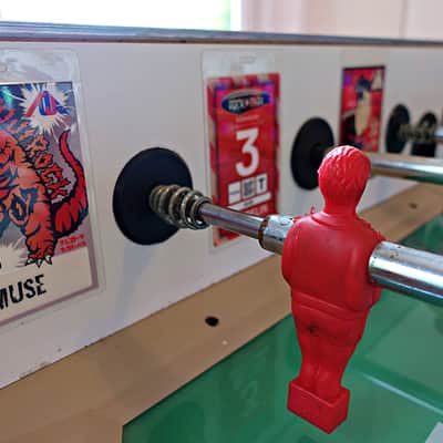 MUSE signed memorablia : Garlando Football Table 70's Red ,White and Blue image 8